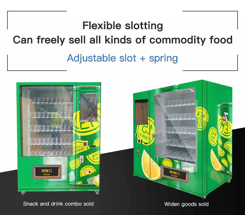 Hot food vending machine with elevator pizza vending machine cashless vendor