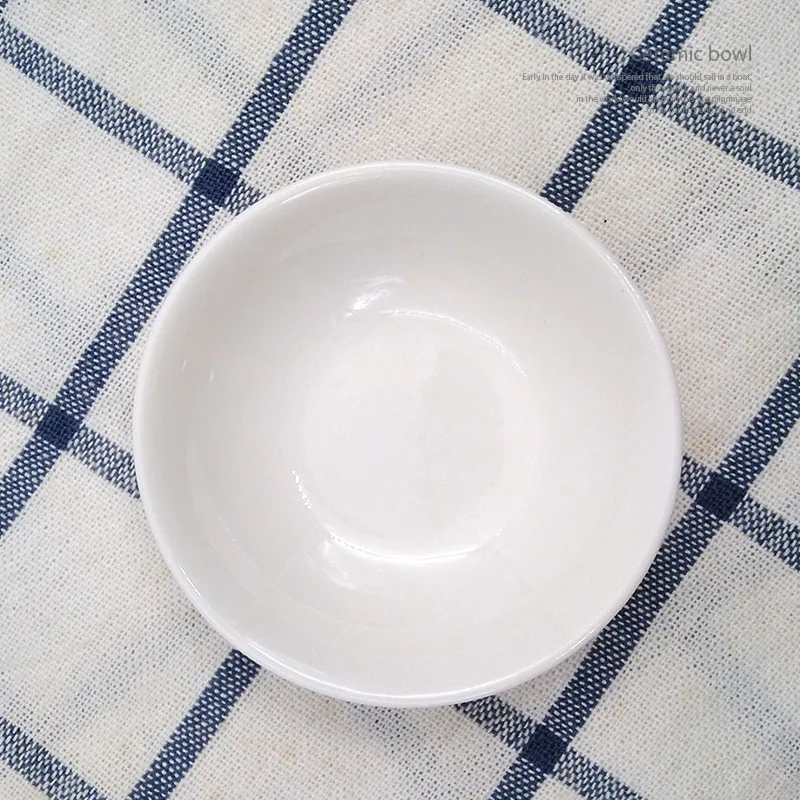 China supplier 2.75 inch white ceramic porcelain salad ketchup mustard wasabi soy sauce mini dinner dish for home restaurant