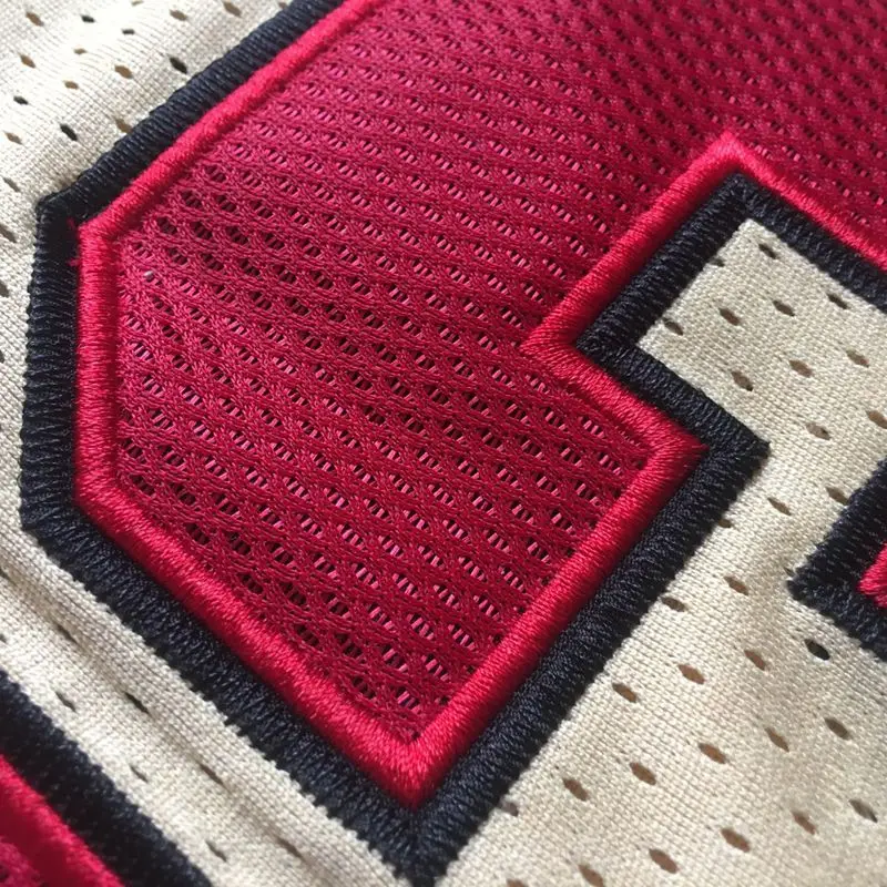 Wholesale Custom Top Quality Embroidery Retro Limited Edition No. 23 Golden Basketball Jersey