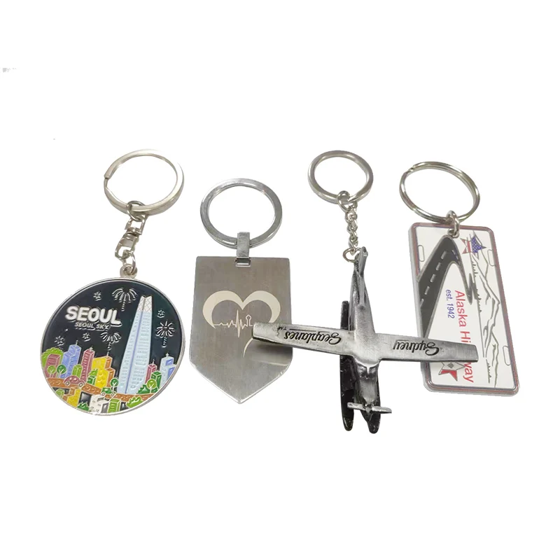 Custom Zink Alloy Trolley Black Silver Token Coin Keyring Metal Shopping Cart Trolley Coin Holder Keychain