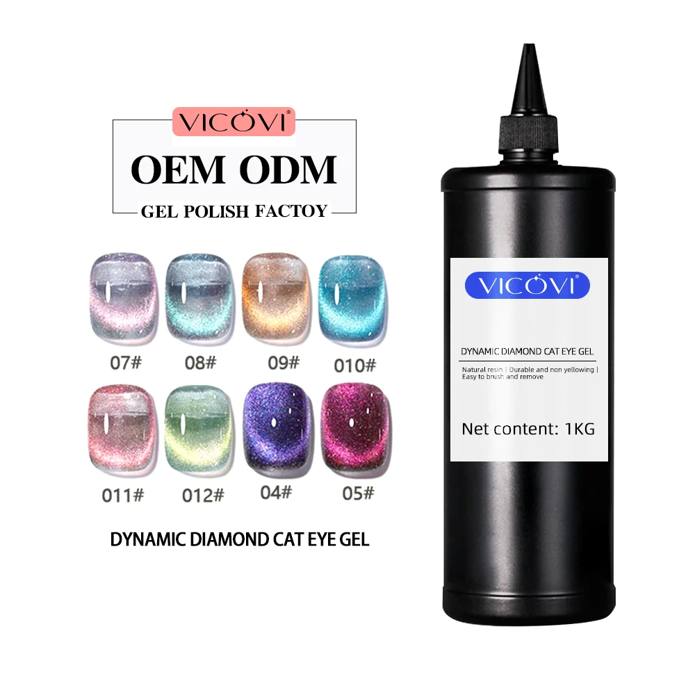 Wholesale New private label kg Cat Eye Gel Soak Off UV Gel Polish Factory Price Cat Eye Gel