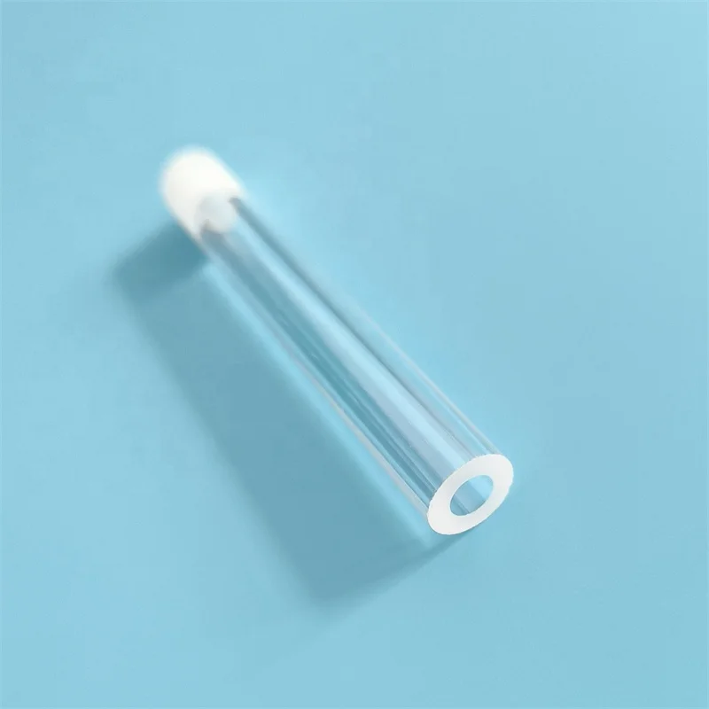 Threaded Quartz Glass Tube For Laboratory Equipment With Thread