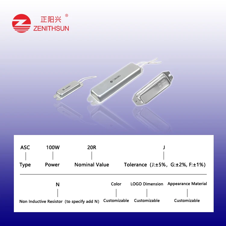 Al Housed Wirewound Power Resistor, 80 watts 10 ohm