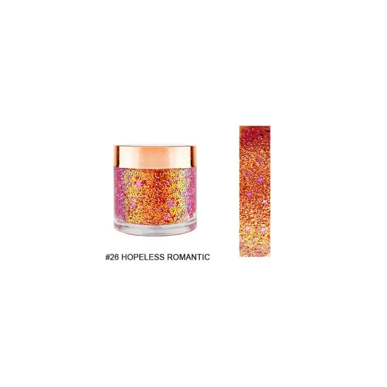 Beauty makeup neutral no logo colorful stage makeup glitter eye shadow cream EyeShadow body sequins