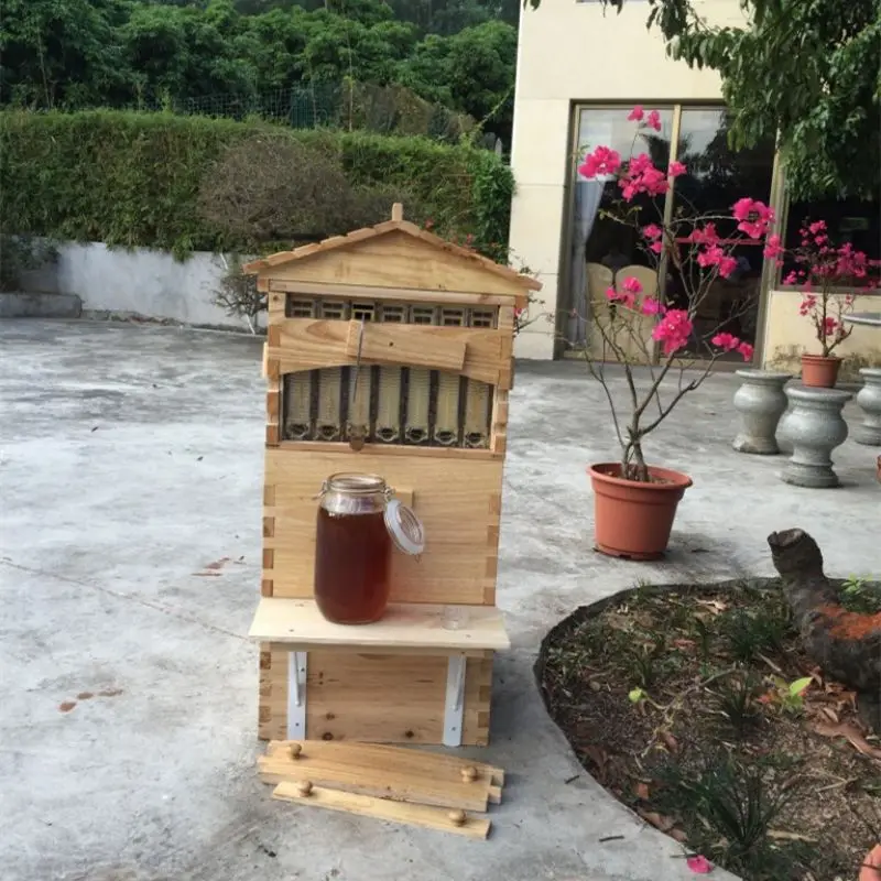 Automatic Beehive Box Cajon De Miel Flow Bee Hive with 7 Piece Frame Plastic