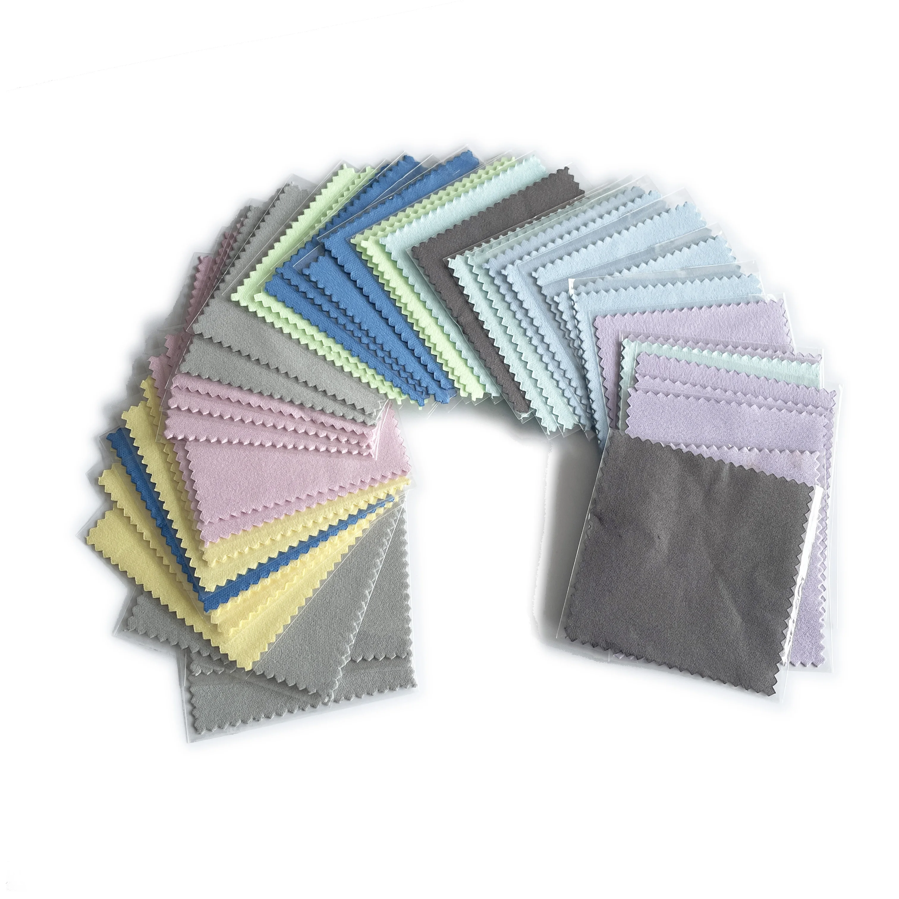 Wholesale Jewellery Cleaning Cloth Custom Jewelry Microfiber Gold Silver Polishing Cloth