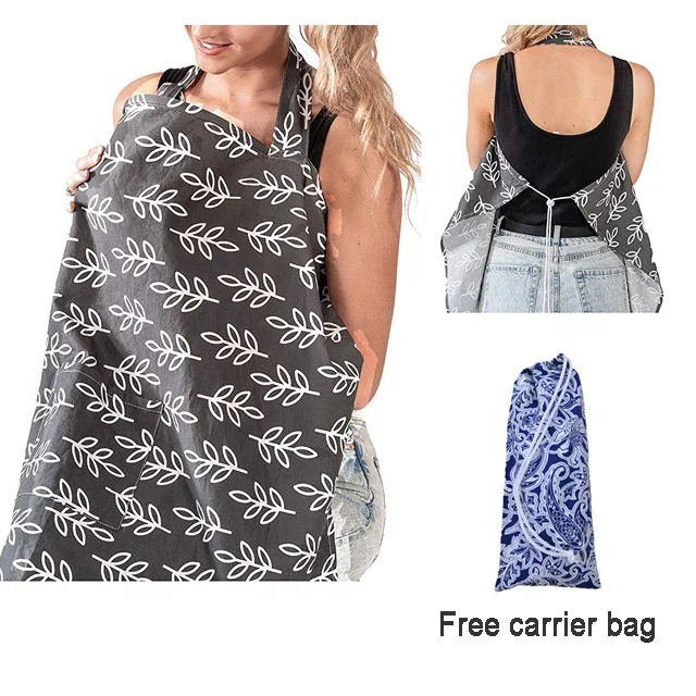 
mother care 100% cotton mom apron breastfeeding newborn baby cover 