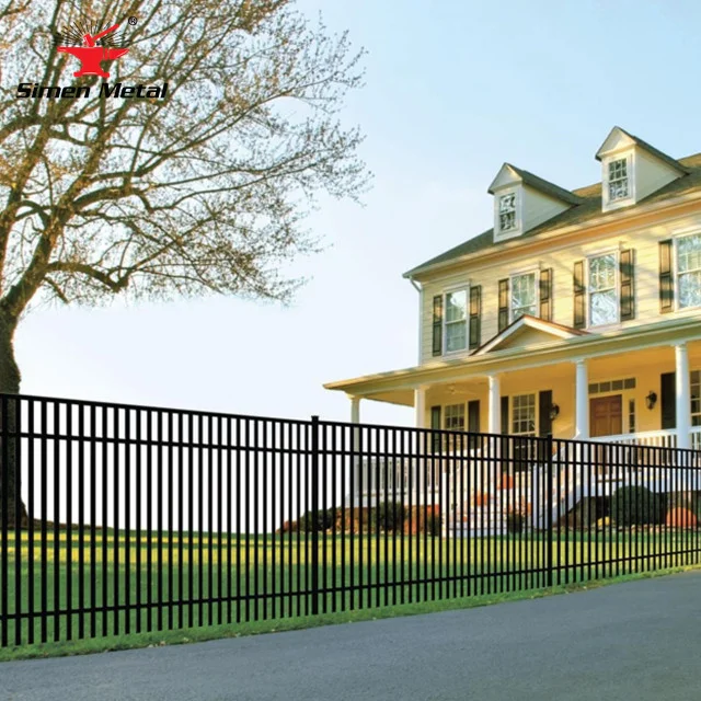 American Top 200 sale wrought iron metal fence decorative garden fence easy storage and handling