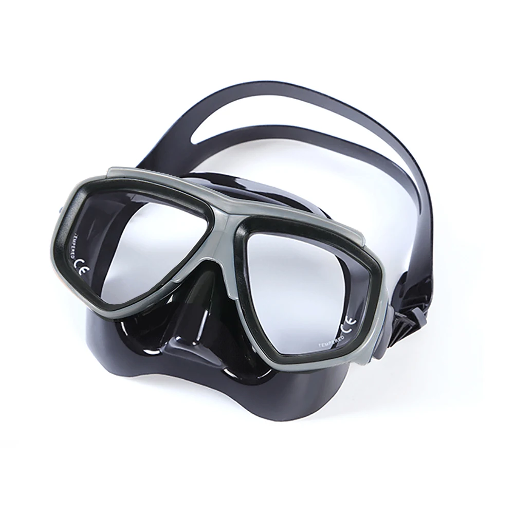 Scuba Diving Mask Product 4mm Tempered Glass Lens Can Replace Tempered Myopia Lenses Swimming Mask Half Face Anti-fog Snorkeling