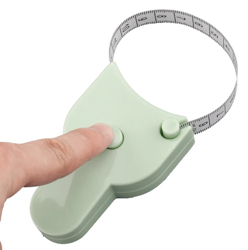Custom Retractable Body Measure Tape 60inch (150cm) Retractable Push Button and Double Scale