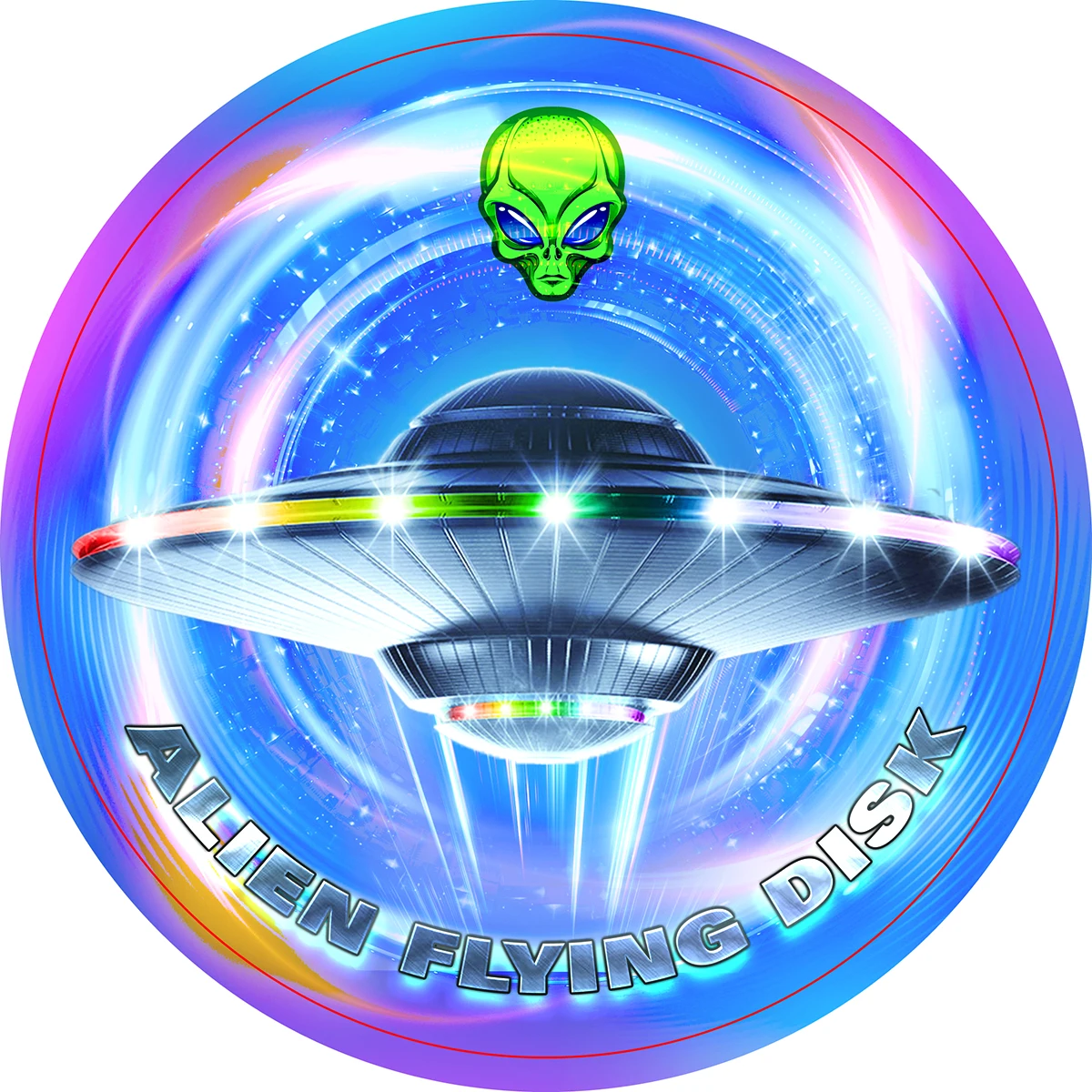 Waterproof light up Flying Disc Ultimate frisbeed Outdoor Sports custom flying disc with 12 led lights modes