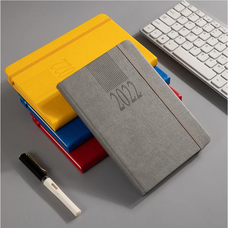 Luxury Business Custom Printed PU Leather Office Journal Meeting Record Diary Notebook