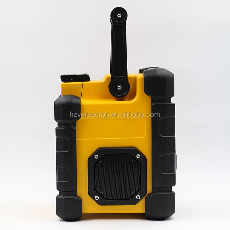 Newly design jobsite radio, portable waterproof clock FM/DAB+ radio