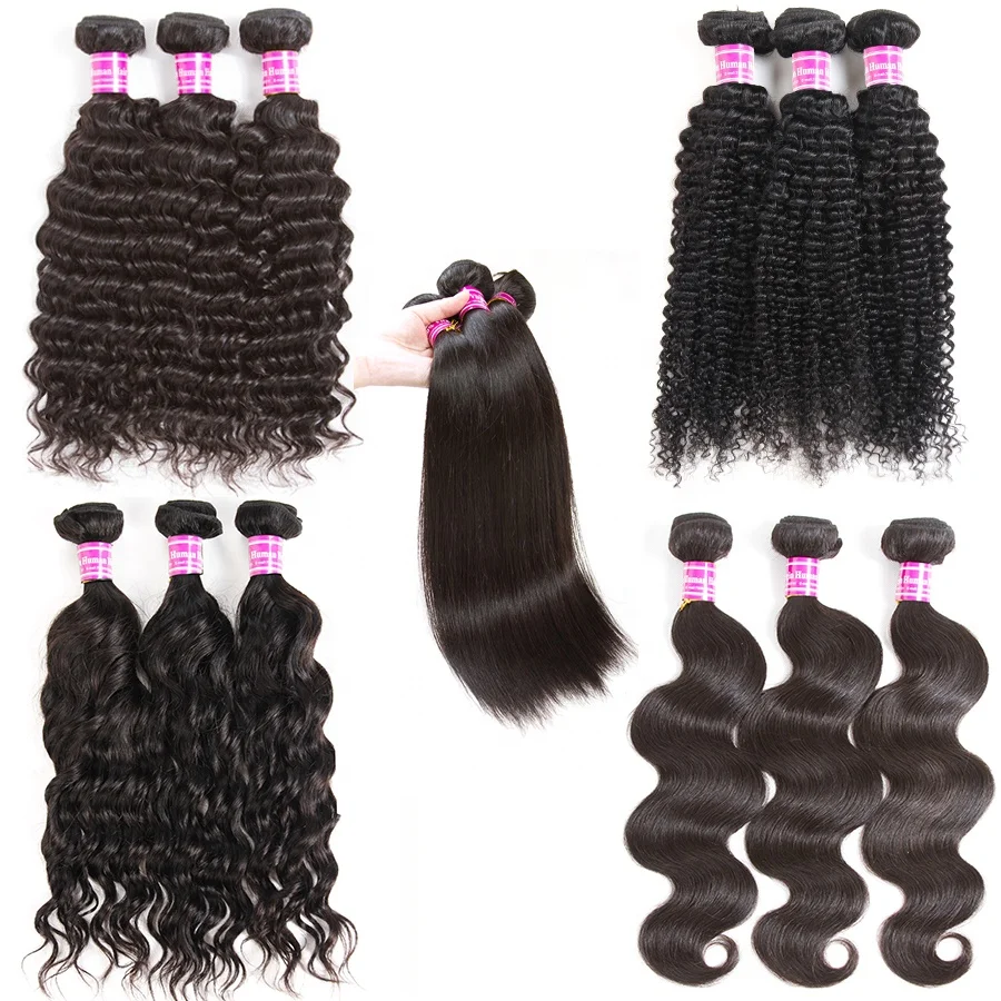 
Wholesale Bundles Vendor Unprocessed Brazilian Remy Hair Extensions Water Body Deep Wave Human Hair Bundles For Black Women 