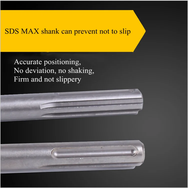 Cylindrical Shank SDS MAX Power Hammer Core Drill Bit Tool For Reinforced Concrete Drilling Use