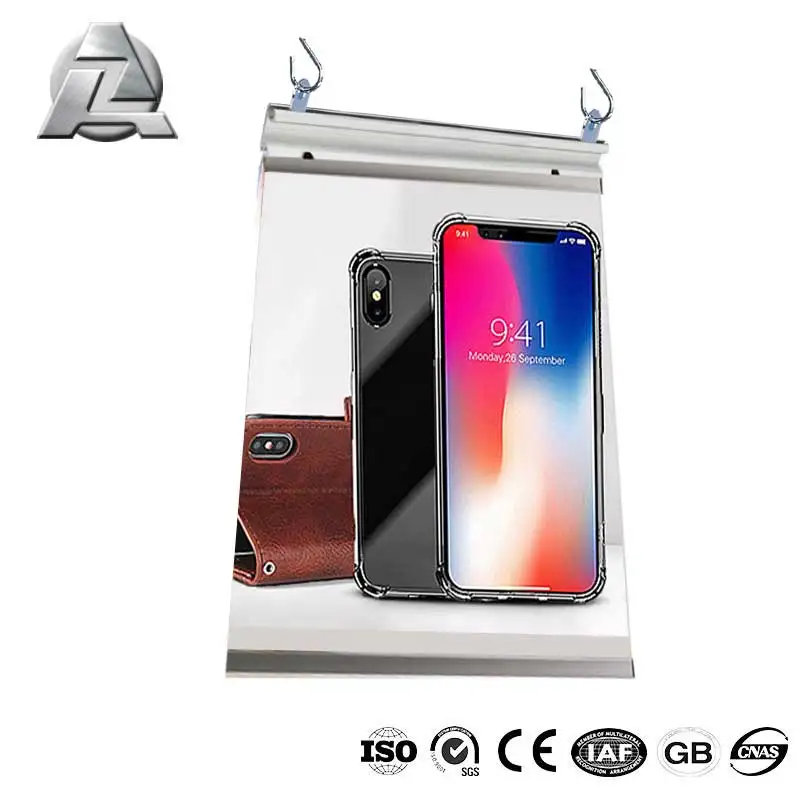 Алюминиевый ZJD-KD104 из 6063 сплава серебристого цвета с одной направляющей
