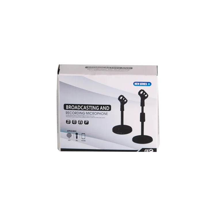 TN-MJ-206  live broadcast or video game table microphone stand Metal Adjustable Height Desktop Microphone Stand