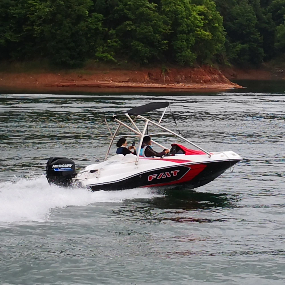 4 persons fiberglass hull speed boat