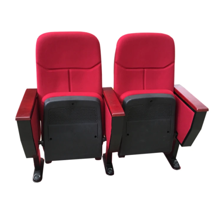 Wholesale Writing Pad Fabric Folding Seat Church Auditorium Chairs
