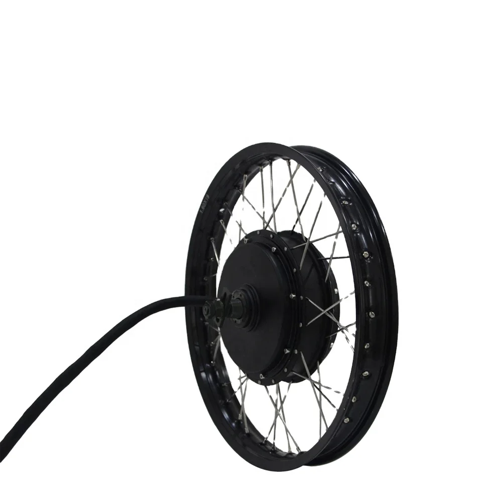 QS Motor 205 50H V3/V3I/V3TI Spoke Hub Motor with 17x1.6inch Rear Wheel High Power Bicycle Kit / E Bike Kit