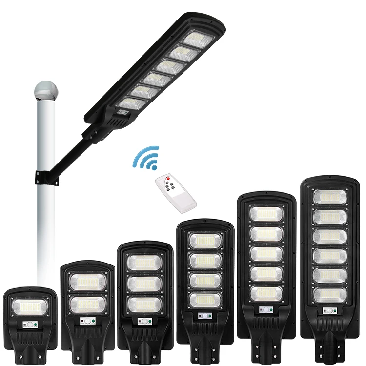 Lamp High Lumen Motion Sensor Integrated Luminaria Road Led Garden Solar Street Outdoor Lights