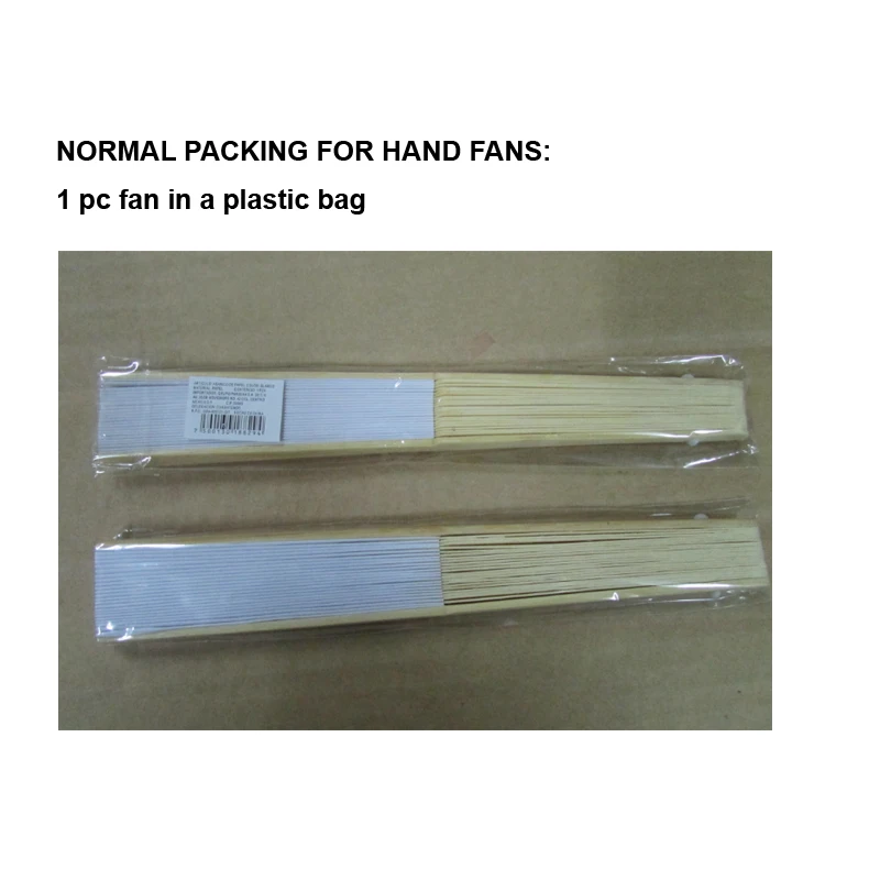 Wedding return gift white folding fabric Hand Fans with bamboo ribs