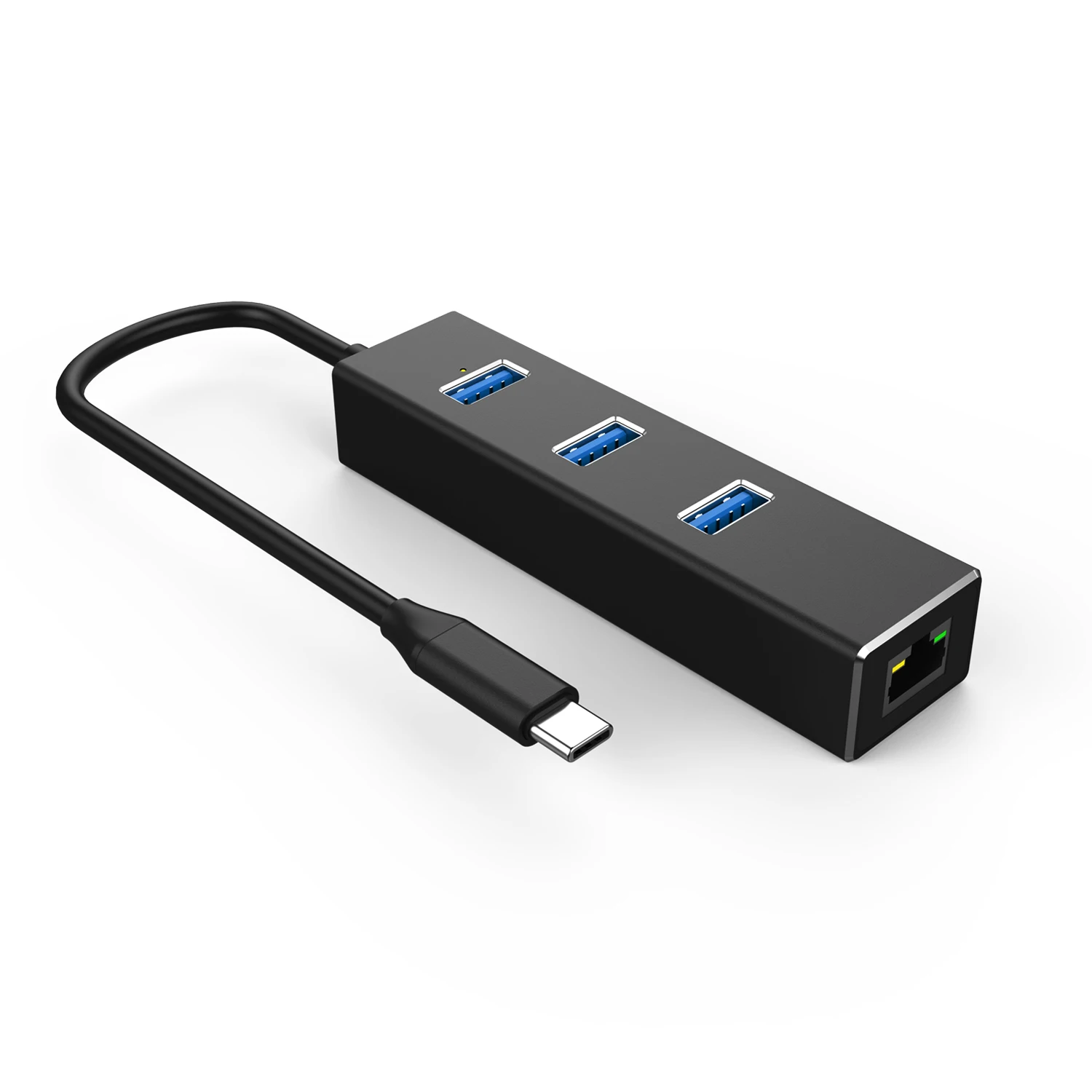 RJ45 Gigabit 1000M Ethernet converter adapter with 3 port usb3.0 hub