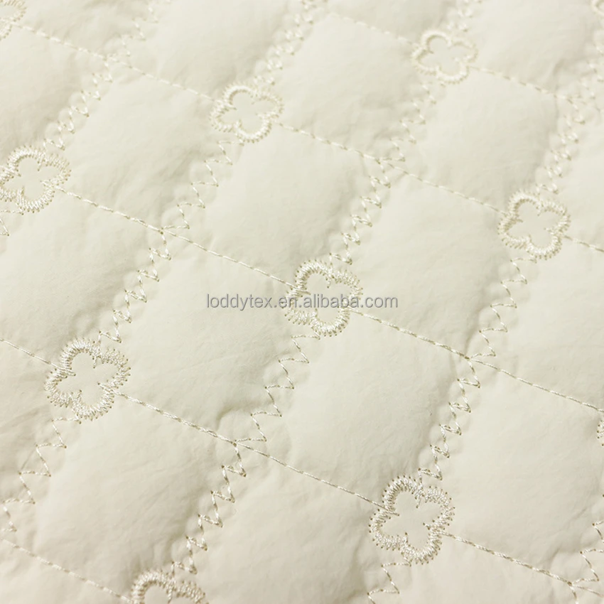 100%nylon taslon embroidery quilt fabricfor kids