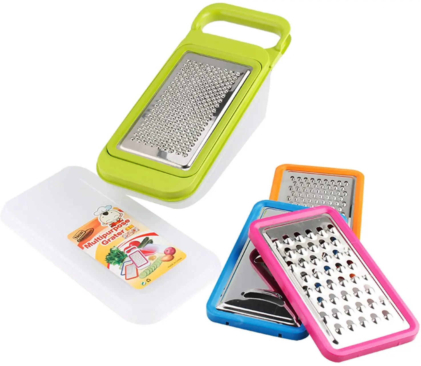 4 in 1 Adjustable Stainless Steel Kitchen Grater Vegetable Slicer Carrot Grater Potato Cutter Fruits & Vegetable Slicer Machine