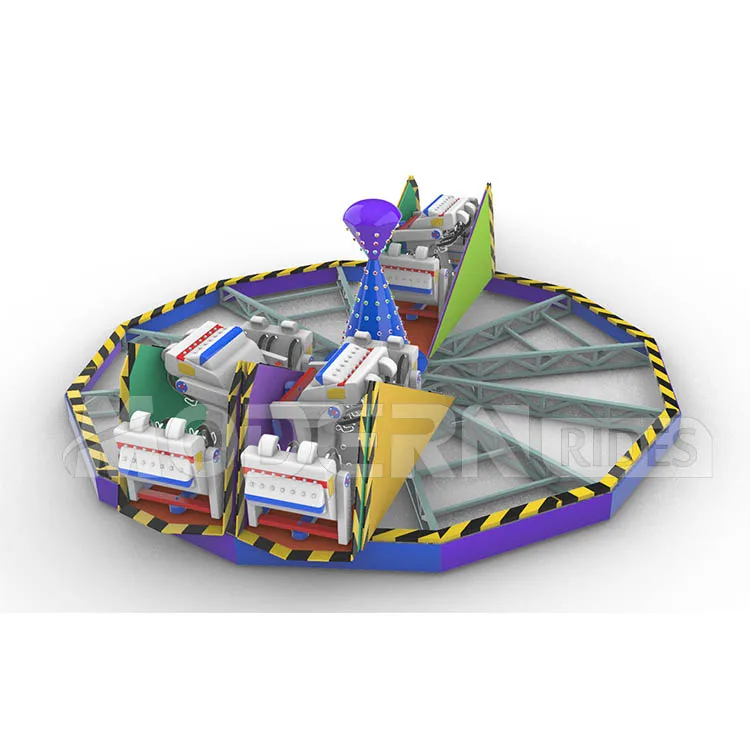 Amusement thrill rides adult trailer mounted crazy dance popular funfair rides for sale