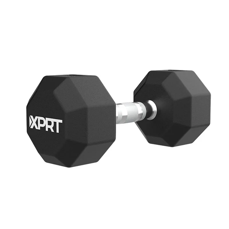 50kg Rubber dumbbell Exercise hex dumbbells 10kg 50kg weight dumbbell set