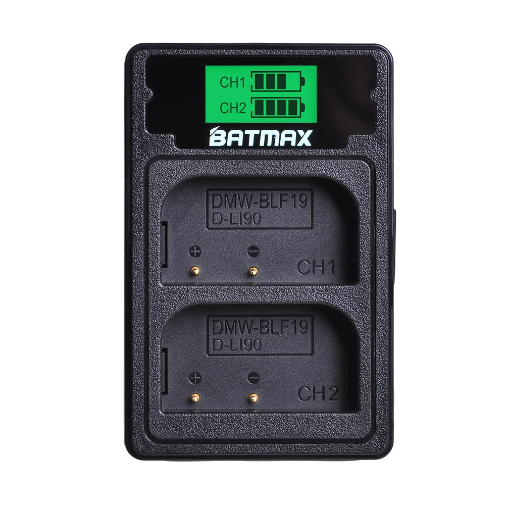 DMW-BLF19 DMW-BLF19E DMW-BLF19PP BLF19 DMWBLF19 ЖК USB двойное зарядное устройство USB кабель для Panasonic Lumix GH3 GH4 GH5 DMC-GH3 DMC-GH4K DMC-GH5K батарея