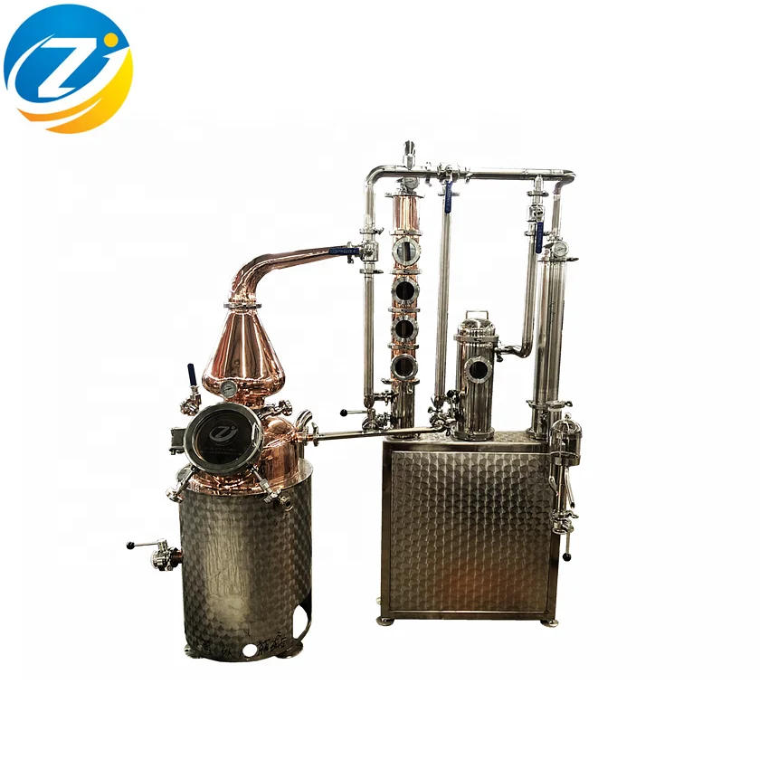 Gin distillation electric copper pot still 100l distiller alcohol machine