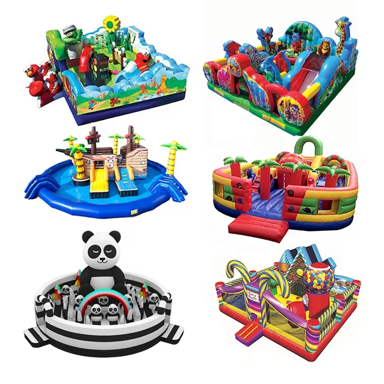 Party Air Jump Jumper Inflatable Water Slide Combo Adult Grade Bouncer Bouncy Castle Bounce House With Blower Rentals