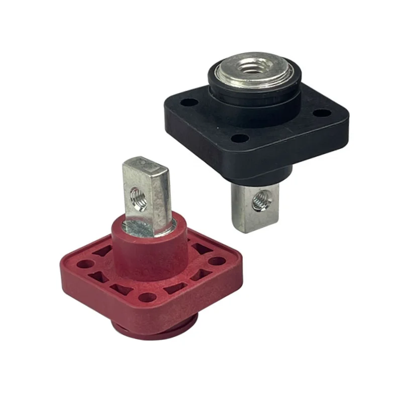 High Current Copper Material Lithium Battery Terminal Connector Block Power Through Wall M8 Screw Terminals for Cable