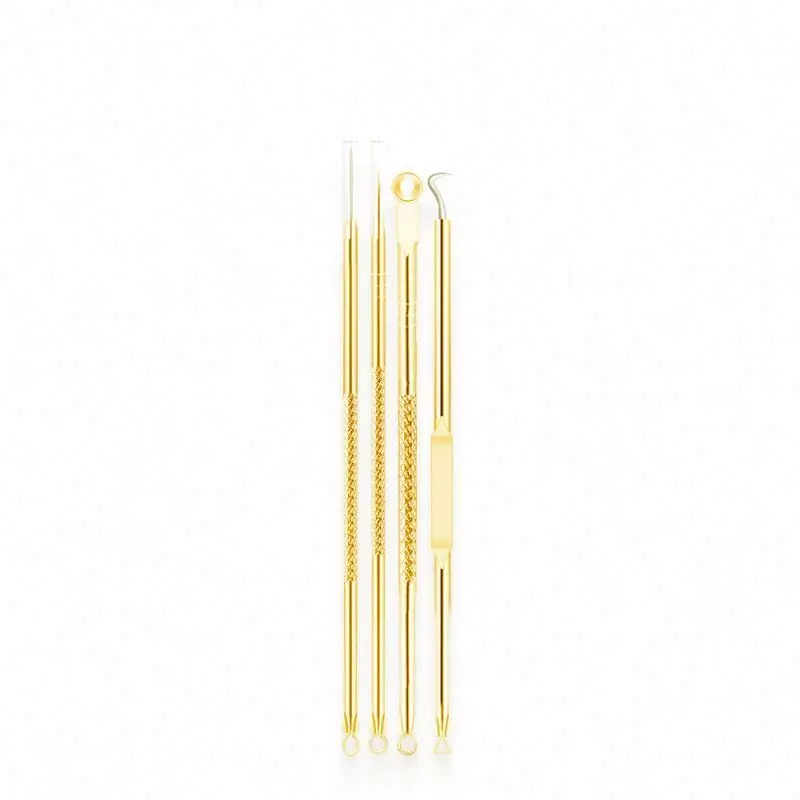 LANBENA hot selling gold stainless steel double acne needle set free shipping