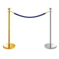 Belt Stanchion Queue Stands Safety Round Ball Crowd Control Stainless Steel Barrier