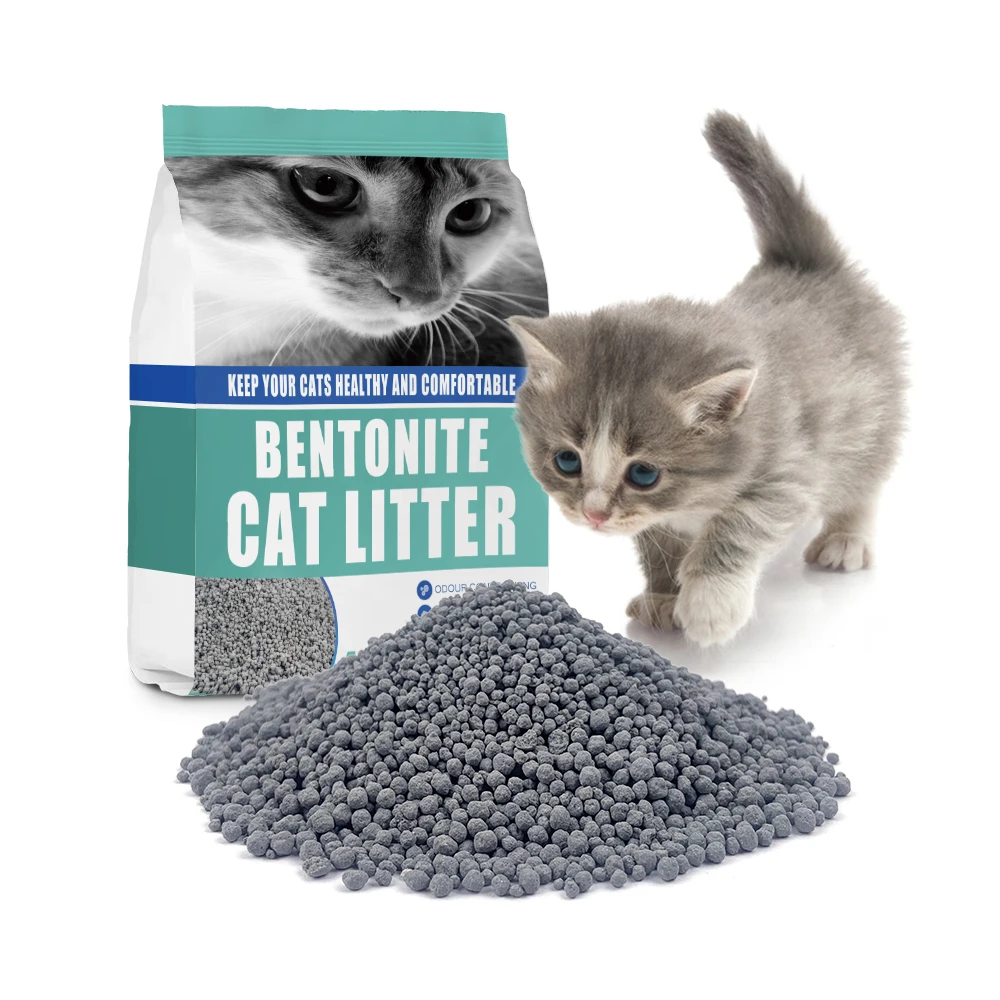 Factory Supply 1-3.5mm Cat Litter Deodorizer OEM/ODM Carbon Strong Clumping and Wrapping Sand Bentonite