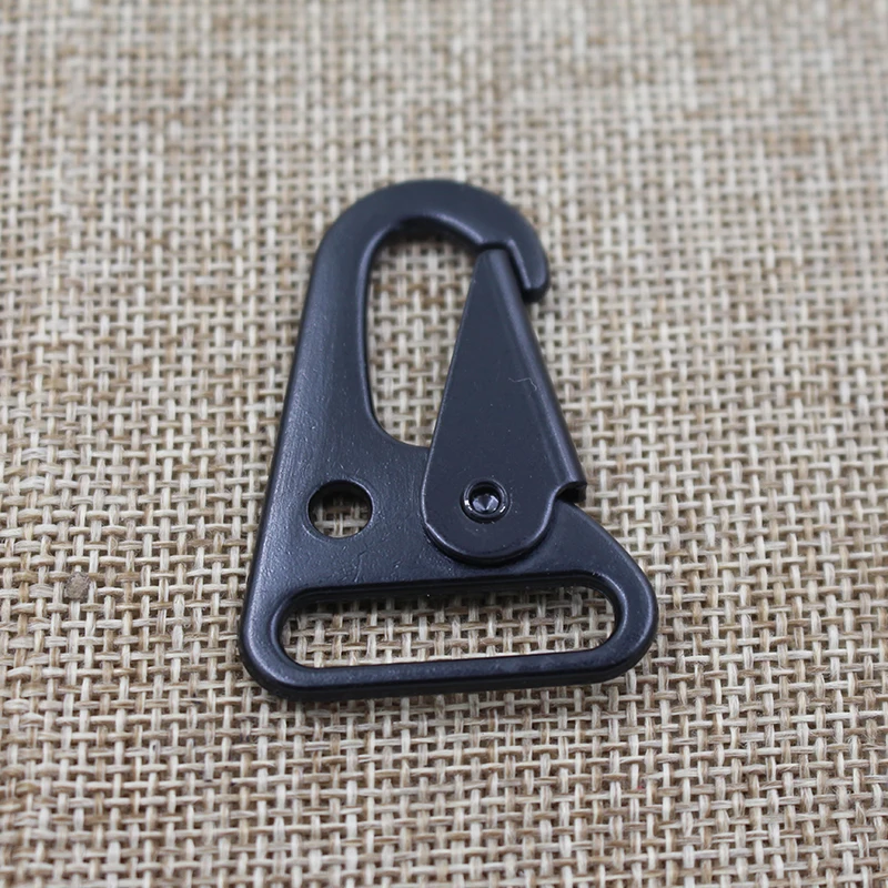 High quality Bag belt accessories Black Spring Metal Buckle Clip black snap hook for Backpack