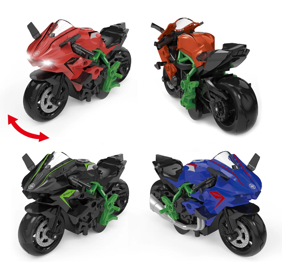 Wholesale 1:14 Simulated Metal Model Motor Car Pull Back Electrical Die cast Motorcycle Toys For Kids