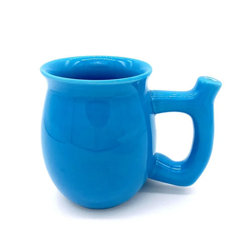 OXGIFT Wholesale custom coffee ceramic smoking pipe mug