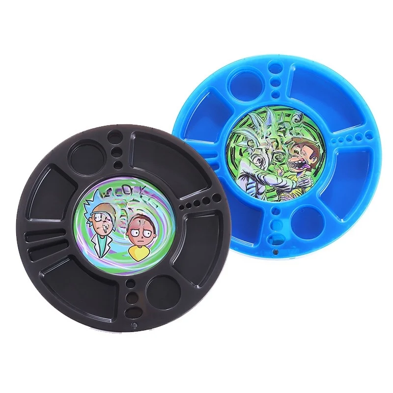 Wholesale Premium Smoking Tray 360 Rotation With LED Light Custom Logo Round Shape Led Spinning Tray