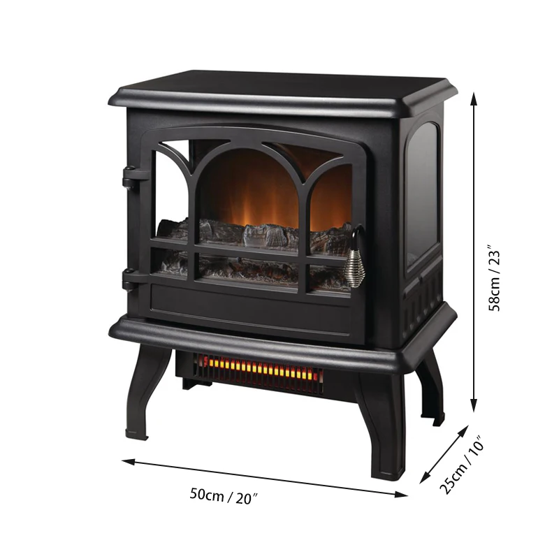 3 sided view Free standing stove Fireplace Portable led  decorative bedroom Electric Fireplace Stove heater erp
