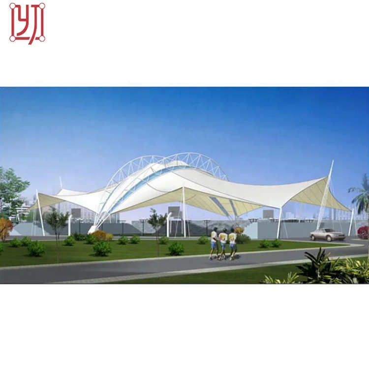 Pvdf etfe fabric canopy architecture tensile membrane structures tent