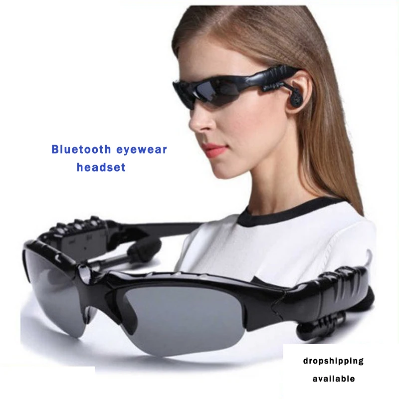 fashion Smart Wireless MP3 Sunglasses Discolored Lenses Microphone Earphone Music Sport Sunglasses BT 5.0 Polarized Glasses