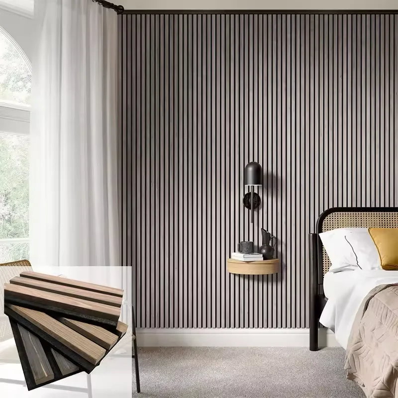 Modern Luxury Interior Item Decorative Real Wood Panel Facade Panels Cladding