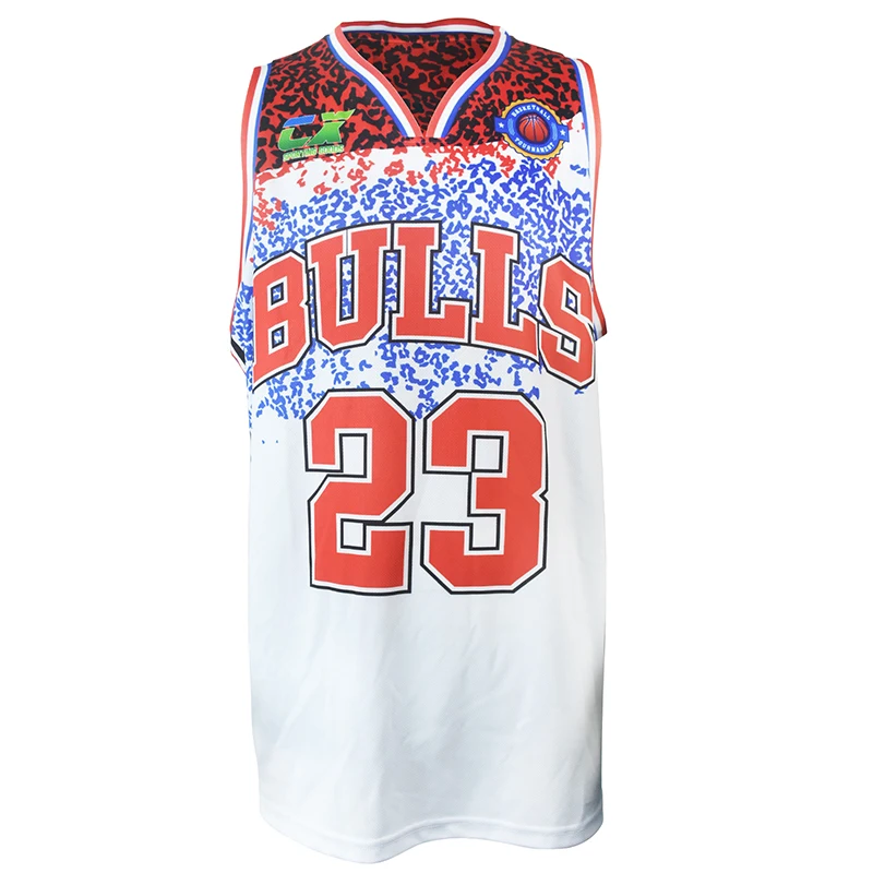 Custom basketball jersey logo and number #23 basketball players uniforms sublimation basketball jersey
