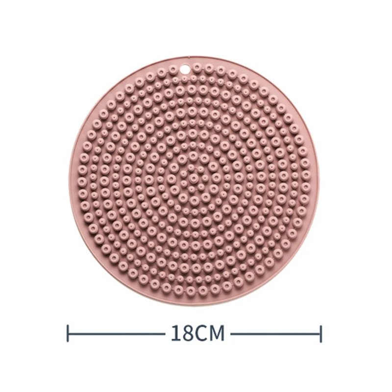 Heat Resistant Durable Silicone Table Mat Silicone Placemat Non-slip Pan Pot Holder Mat
