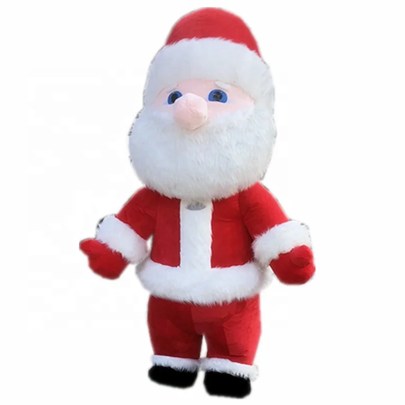 2.6 meter giant inflatable cartoon christmas santa claus mascot costume