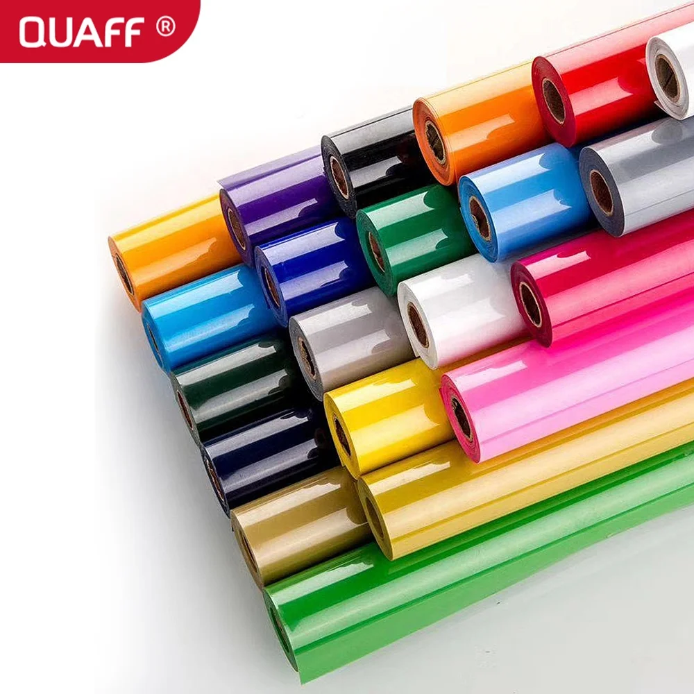 PVC Heat Transfer Vinyl 50CM*25M Roll Size Easily Cut Easily Weed And Peel Applied in T-Shirt Hat And Bags